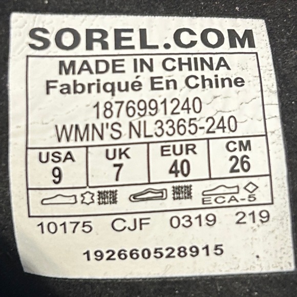 Sorel Women's Joan of Arctic Wedge II Zipper Fashion Boot - Size 9 - Picture 8 of 8